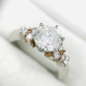 Pt900 1.45ctダイヤモンド&0.25ctメレダイヤリング